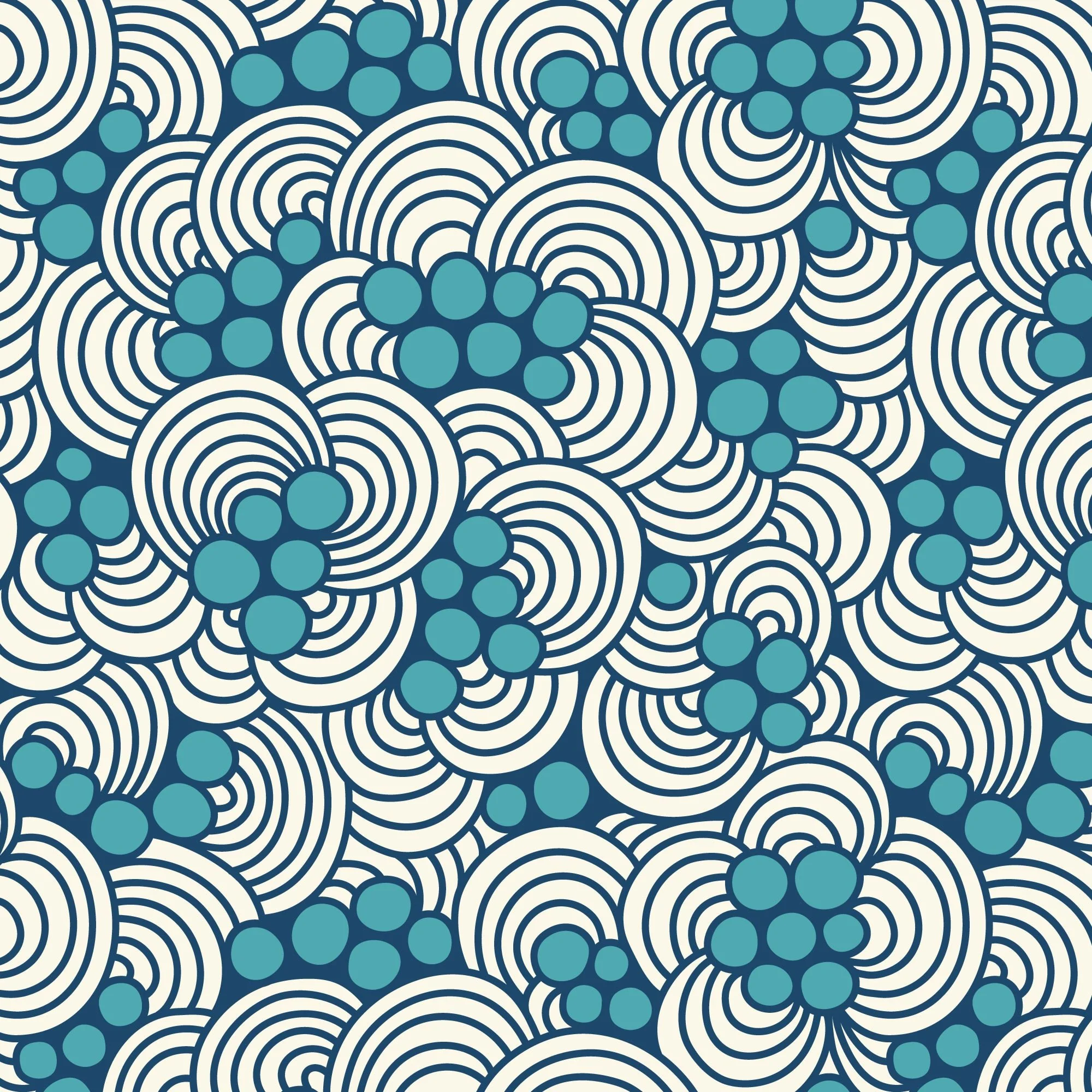 2824 D - Ocean Motion - Roucoucou - Cloud 9 Fabrics - Canvas - Image 3