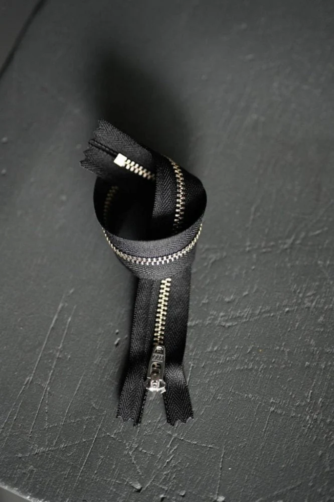 30cm Black/Nickel Zipper (Factotum/Francli) - Merchant & Mills