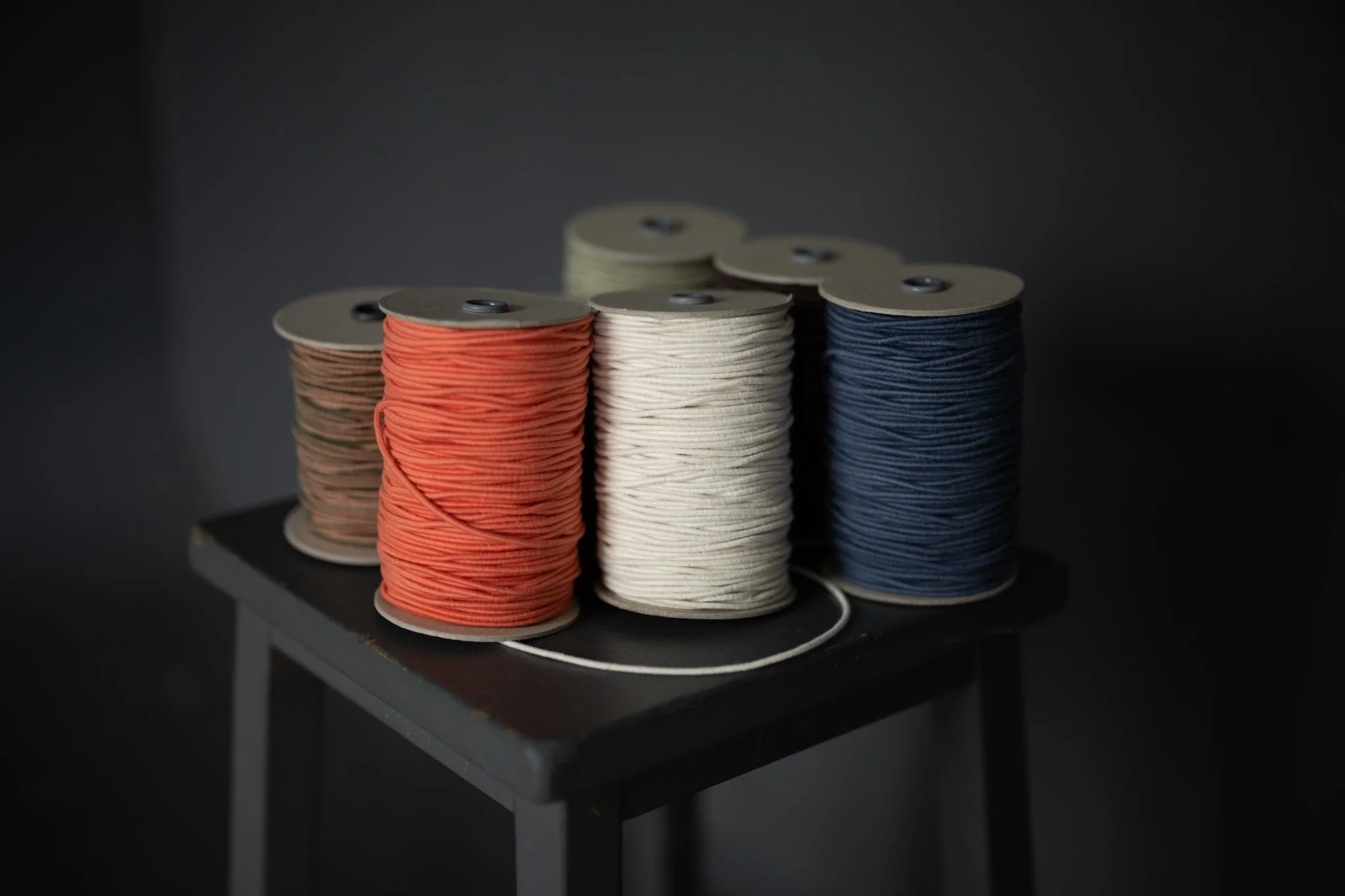 3mm Recycled Cotton Elastic - Orange Pop - Merchant & Mills (Sold Per Meter) - Image 2