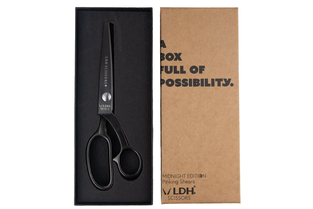 8" Midnight Edition Pinking Shears - LDH Scissors - Image 2