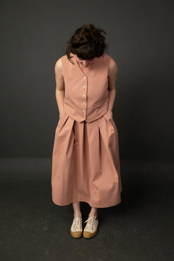 8oz Organic Cotton Sanded Twill - Effie Pink - Merchant & Mills - Image 7