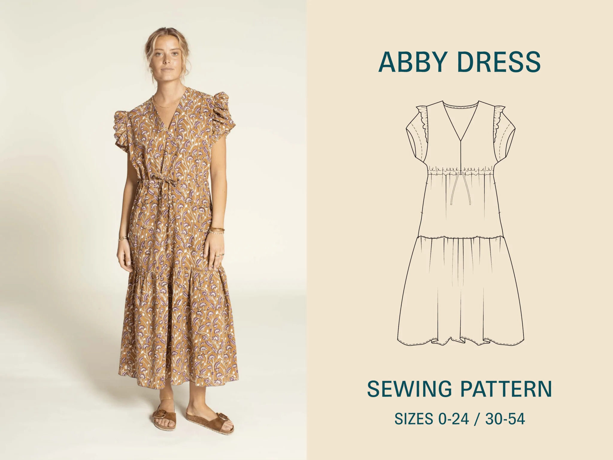 Abby Dress Paper Pattern - Wardrobe by Me - Image 3