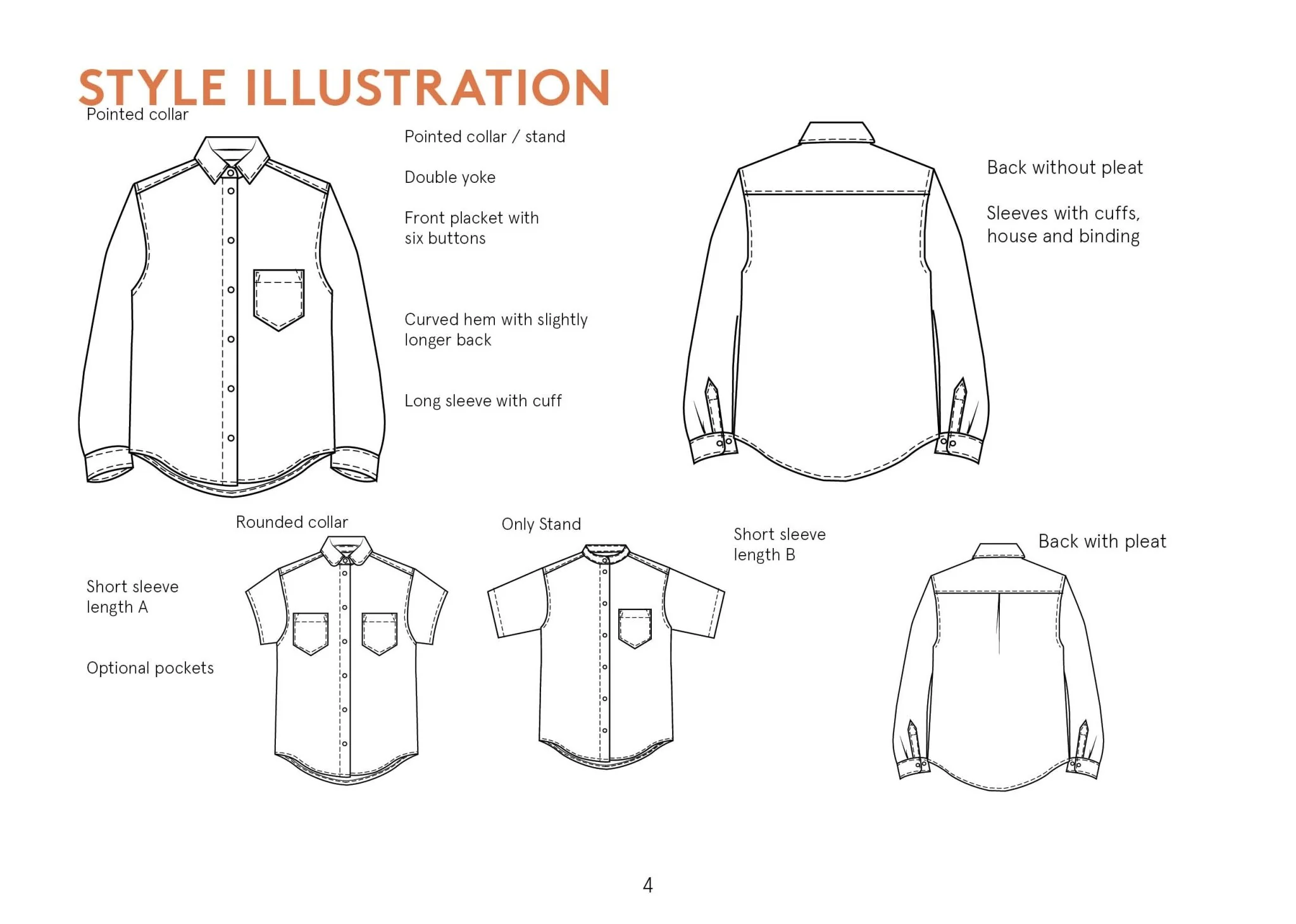 Anna Shirt Womens Paper Pattern - Wardrobe by Me - Image 10