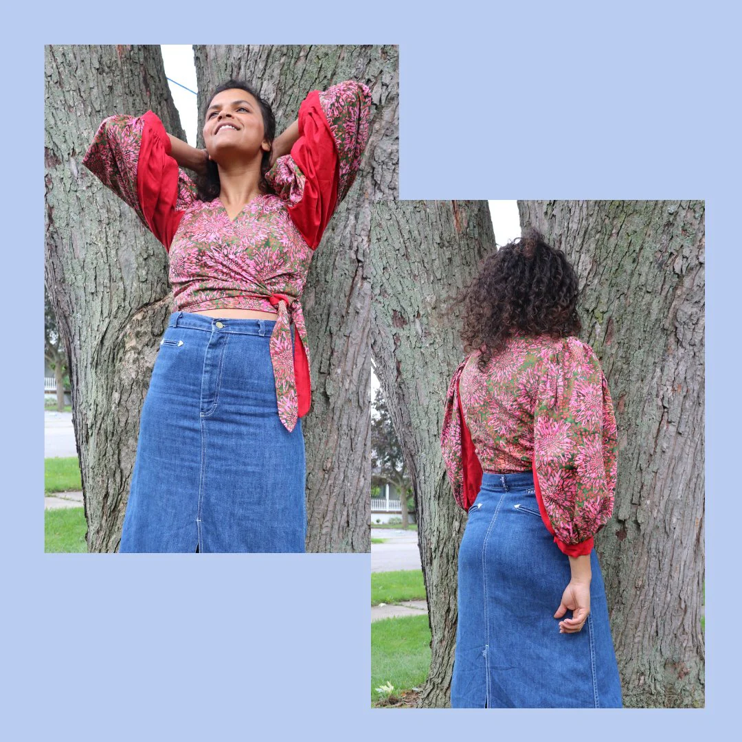 Anne Wrap Blouse PDF Pattern - Lydia Naomi - Image 4