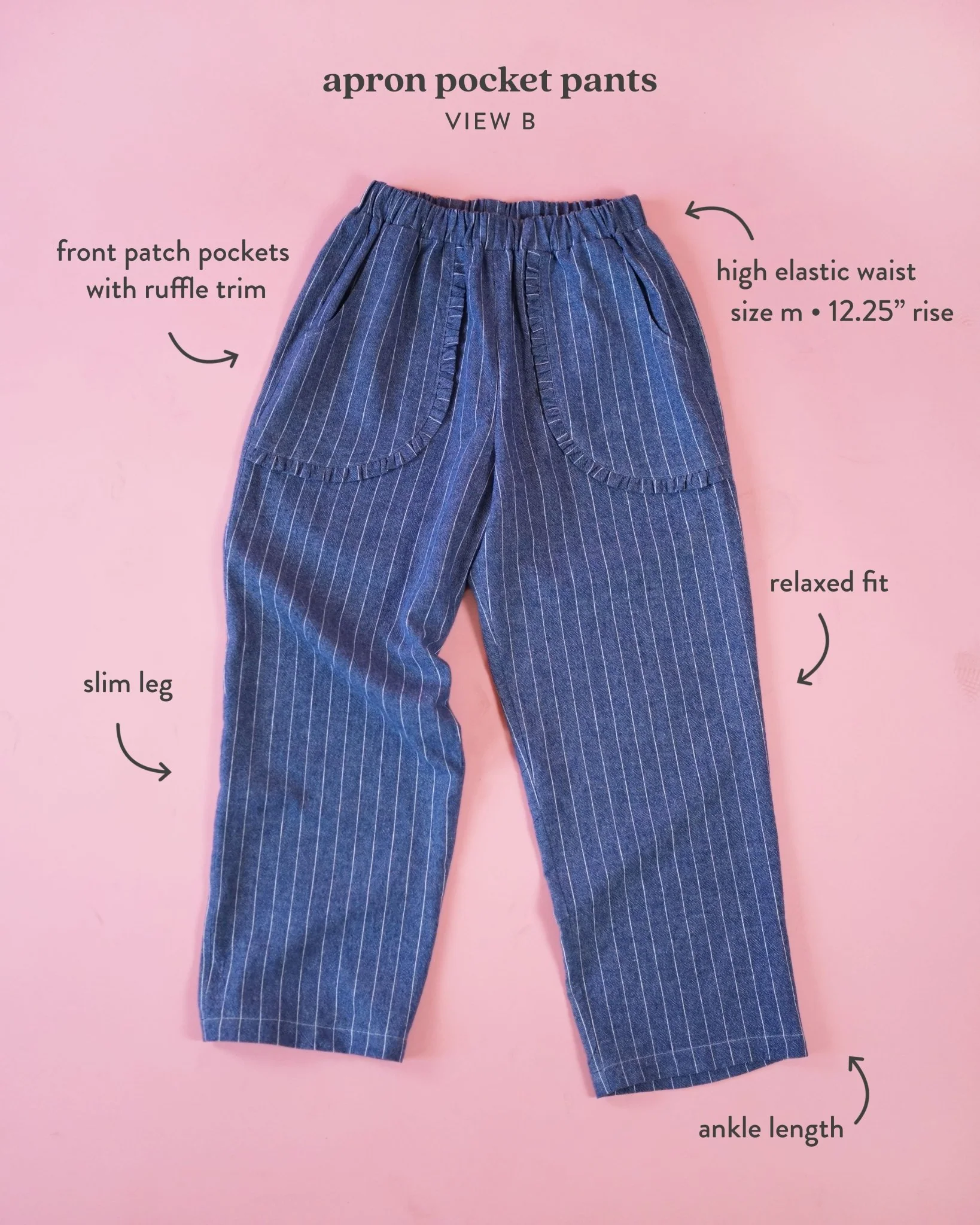 Apron Pocket Pants PDF Pattern - Matchy Matchy Sewing Club - Image 18