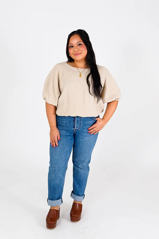 Aria Bubble-Shaped Top Pattern - Chalk + Notch - Image 17