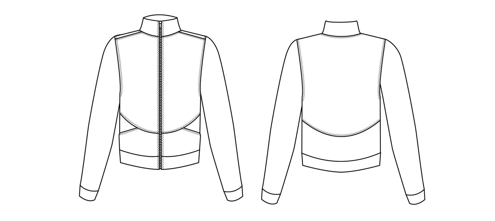Arlo Track Jacket Pattern - Friday Pattern Company - Image 9
