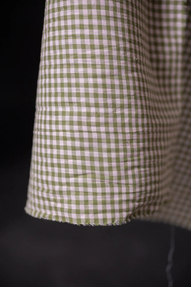 Artichoke Waterclour Check Indian Organic Cotton - Merchant & Mills - Image 2