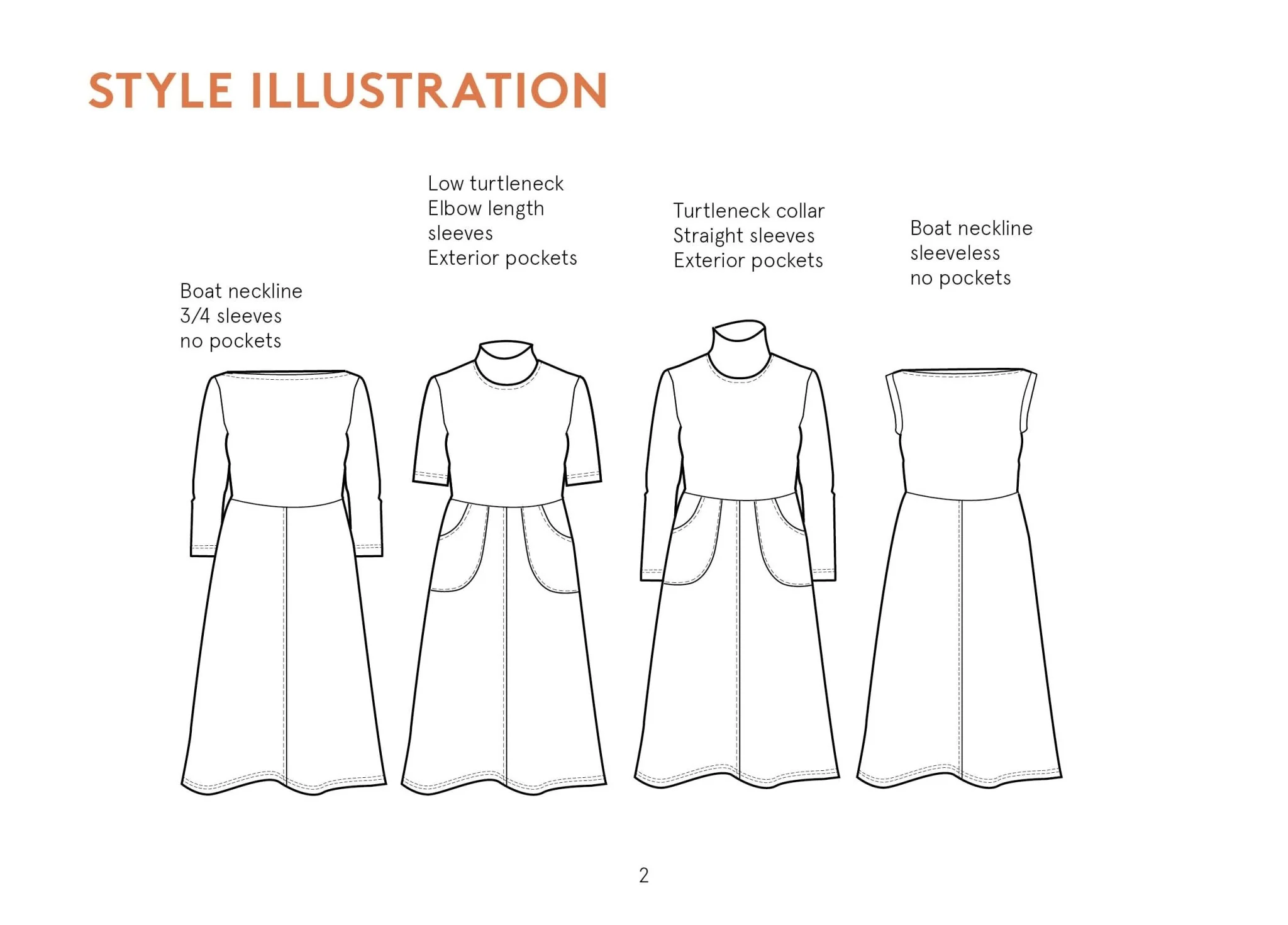Asta Dress Womens Paper Pattern - Wardrobe by Me - Image 9