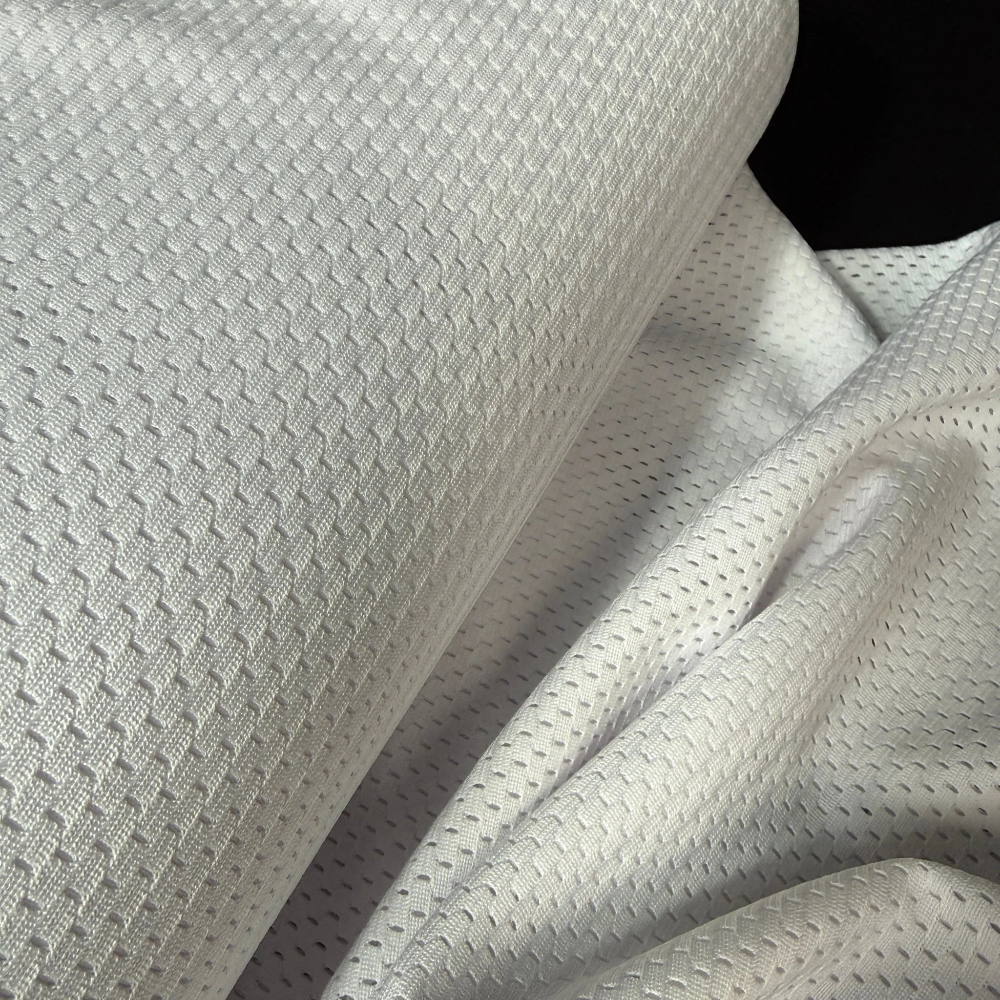Athletic White Mesh (Birdseye Athletic Mesh) - Deadstock