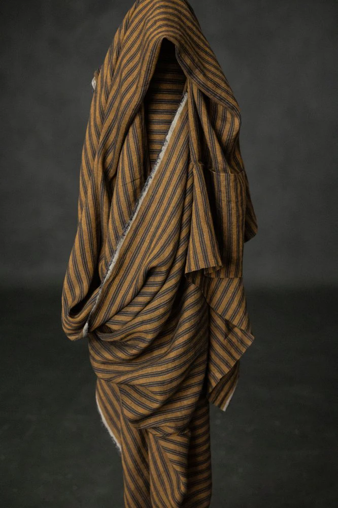 Balsam Stripe Laundered Linen - European Import - Merchant & Mills - Image 3