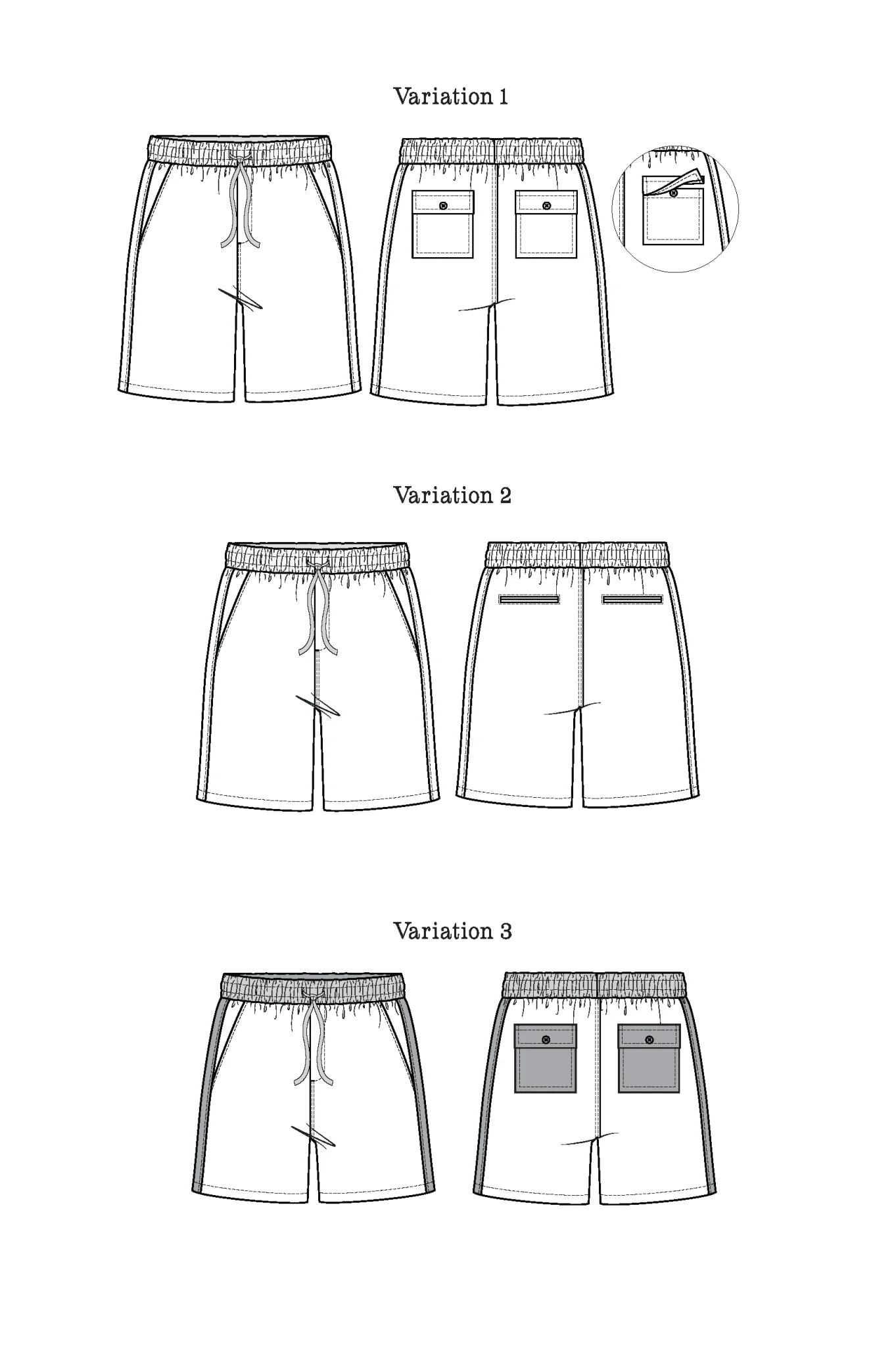 Bamberton Shorts Womens PDF Sewing Pattern - Thread Theory - Image 10
