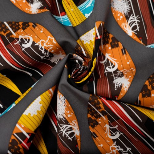 Bat Cave -  Halloween - Charley Harper - Birch Fabrics - Poplin