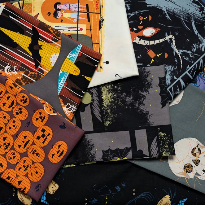 Bat Cave -  Halloween - Charley Harper - Birch Fabrics - Poplin - Image 6