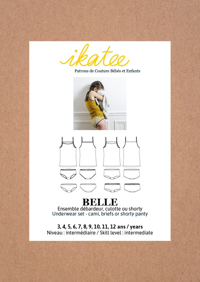 Belle Underwear Set Sewing Pattern - Girl 3/12Y - Ikatee - Image 13