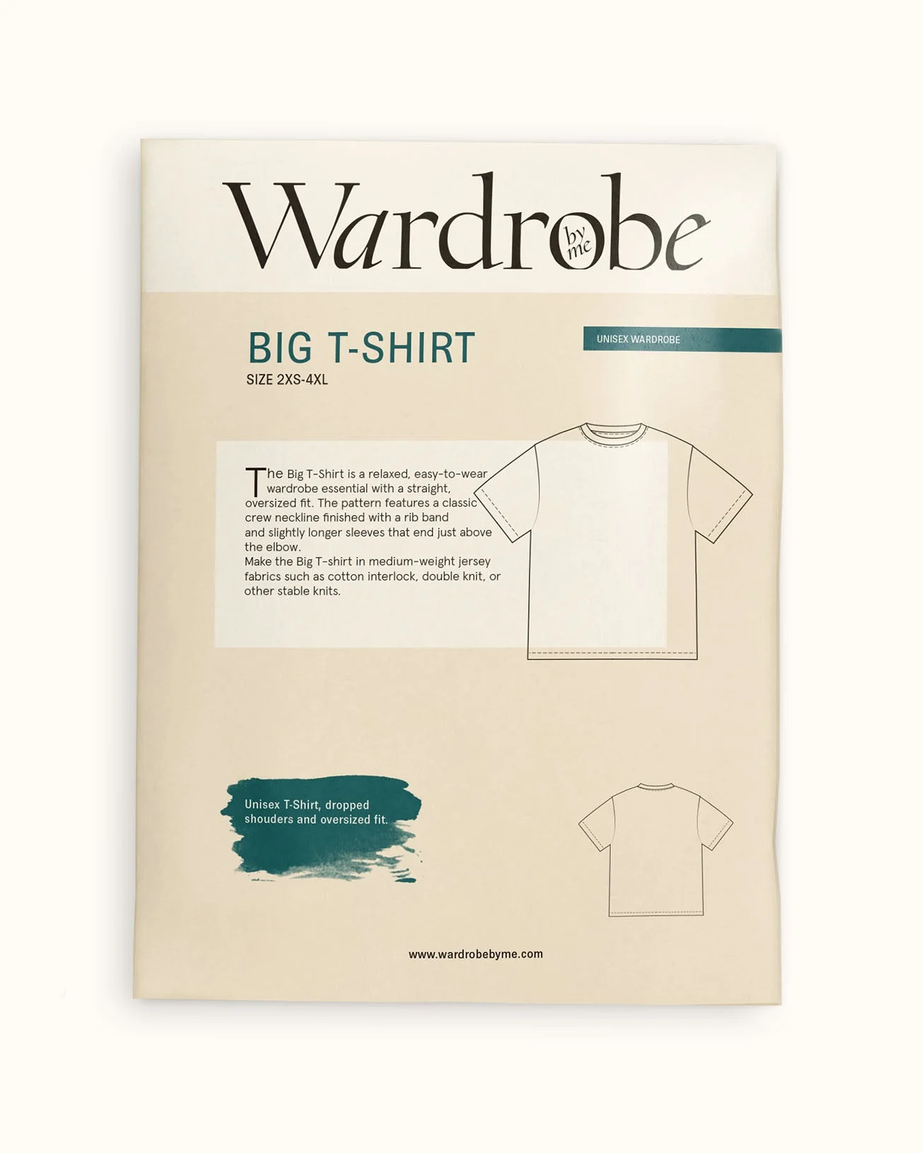Big T-Shirt Mens Paper Pattern - Wardrobe by Me - Image 9