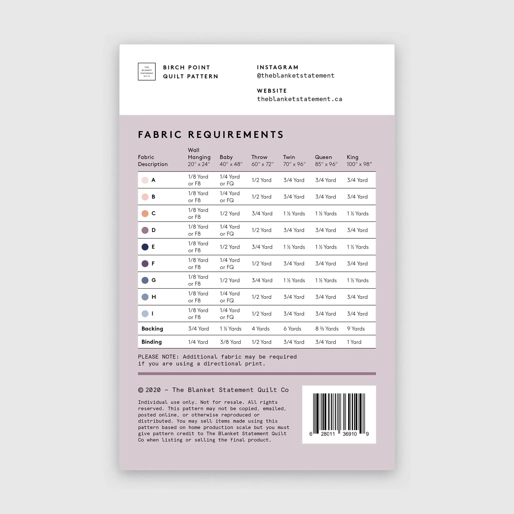 Birch Point Paper Pattern - The Blanket Statement Quilt Co. - Image 10