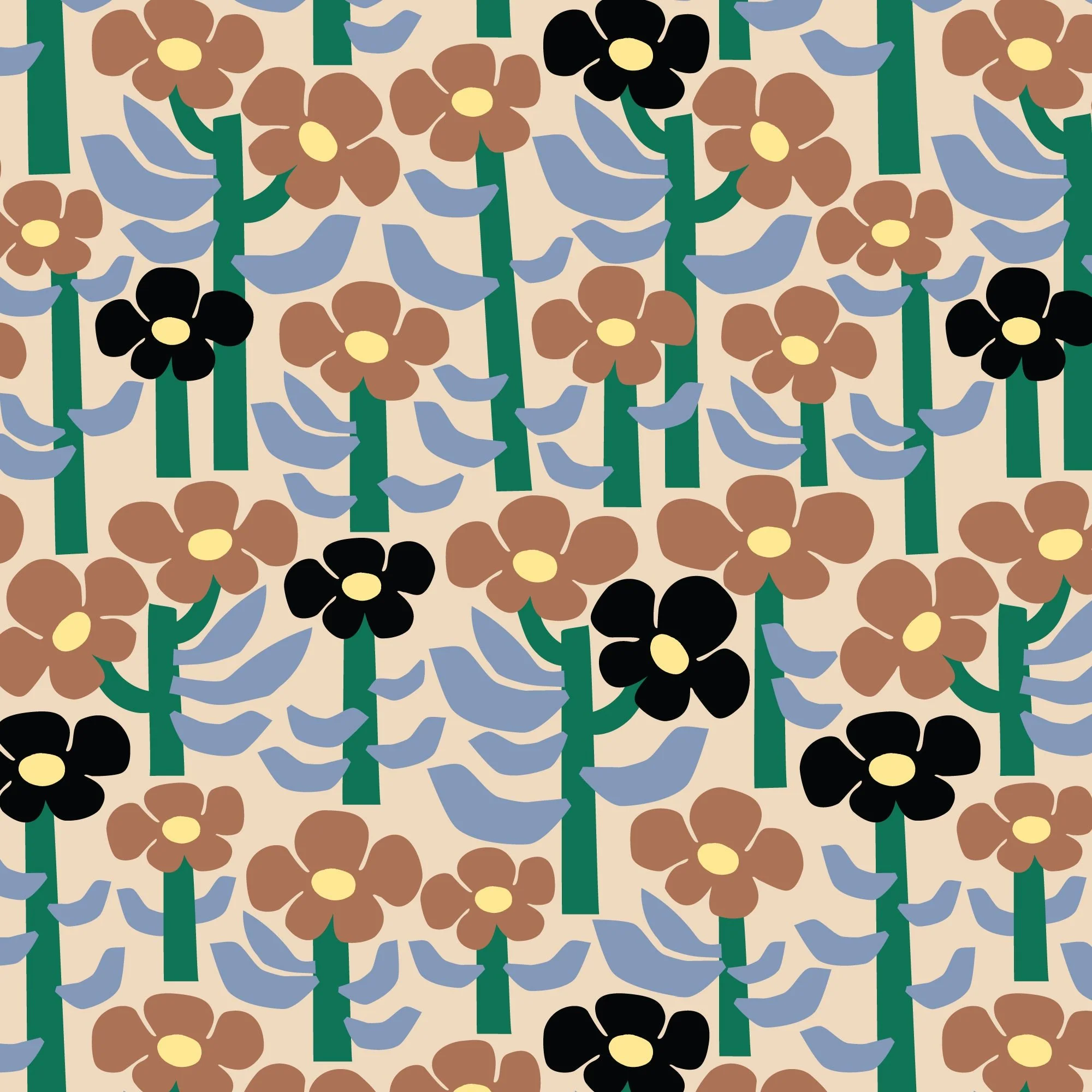Bloom Sprout - Sun Seed Moon - Leah Duncan - Cloud 9 Fabrics - Batiste - Image 3