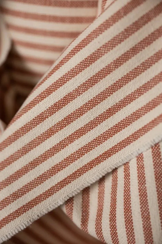 Brick Stripe 13oz Heavy Recycled Cotton Canvas - European Import - Merchant & Mills - Image 2