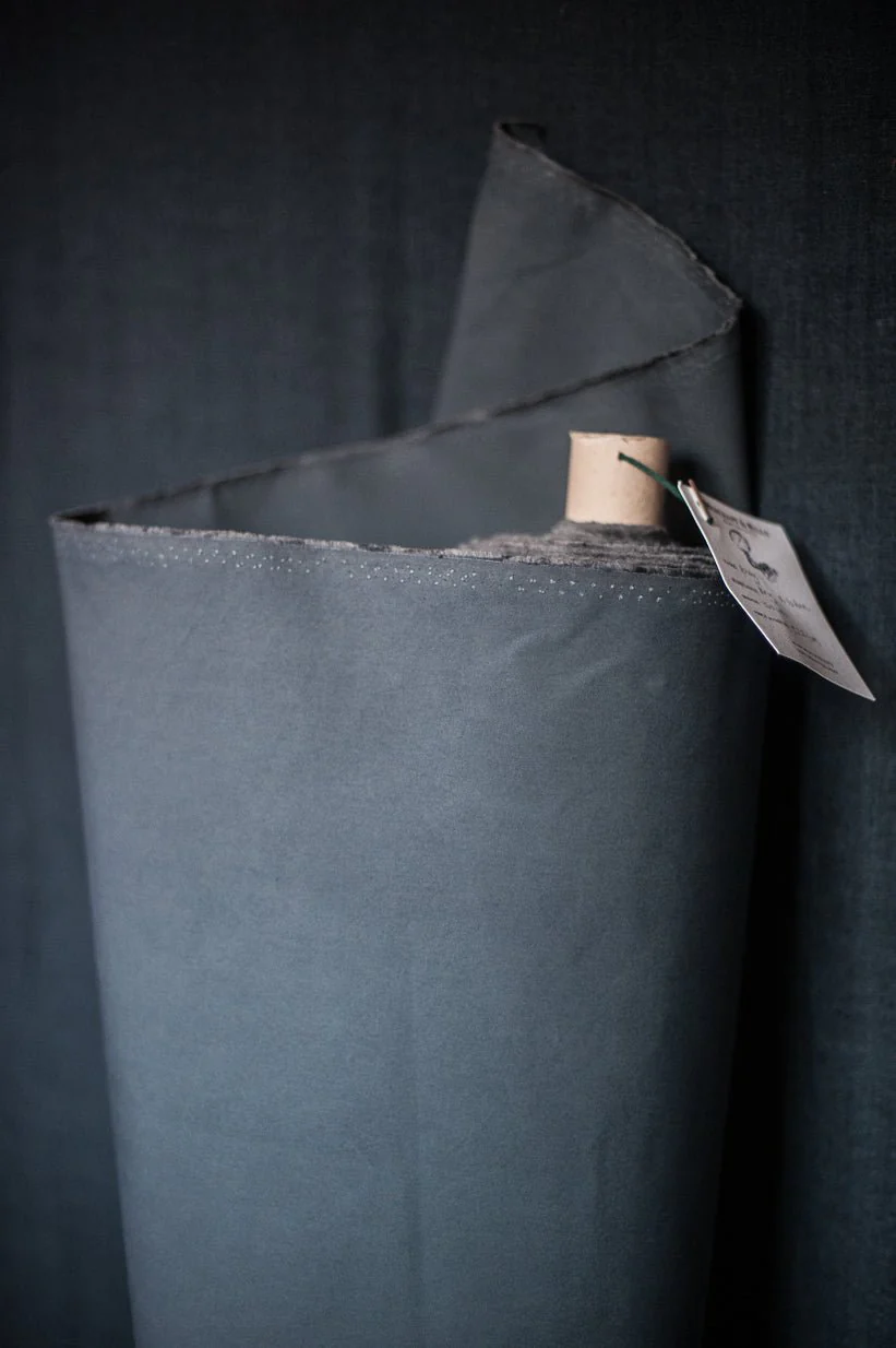 British Organic Cotton Dry Oilskin 7.2oz - Urban Grey - Merchant & Mills - Image 2