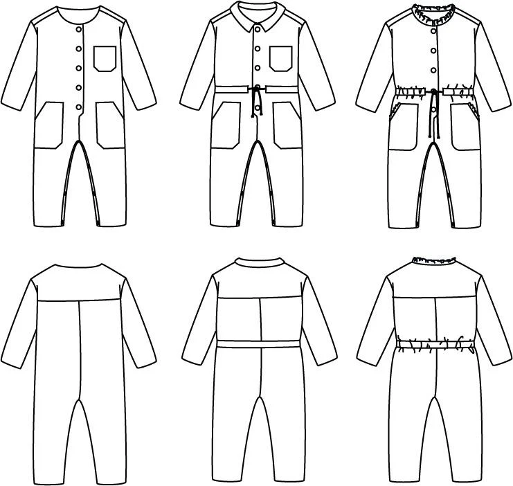 Brooklyn Jumpsuit Sewing Pattern - Baby 6M/4Y - Ikatee - Image 11