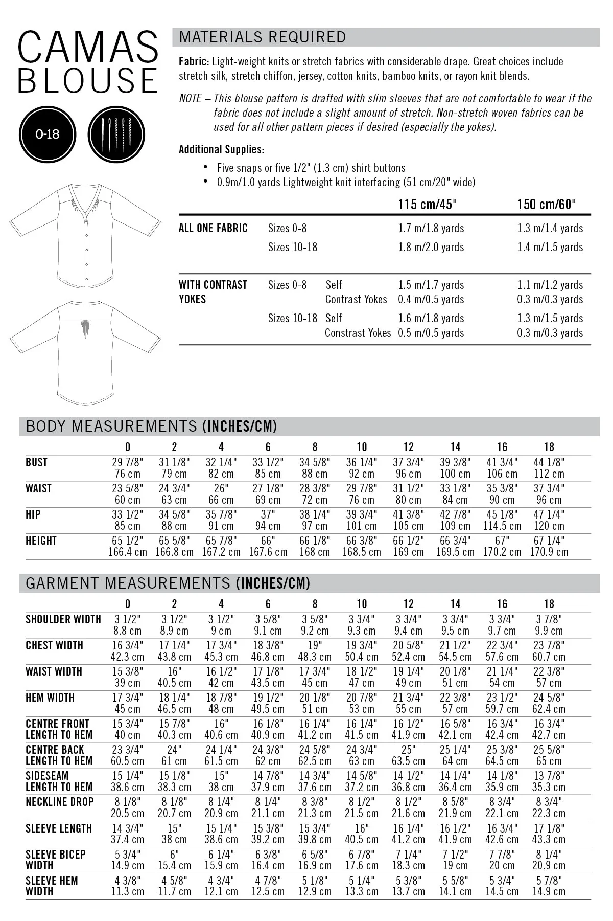 Camas Blouse Womens PDF Sewing Pattern - Thread Theory - Image 21