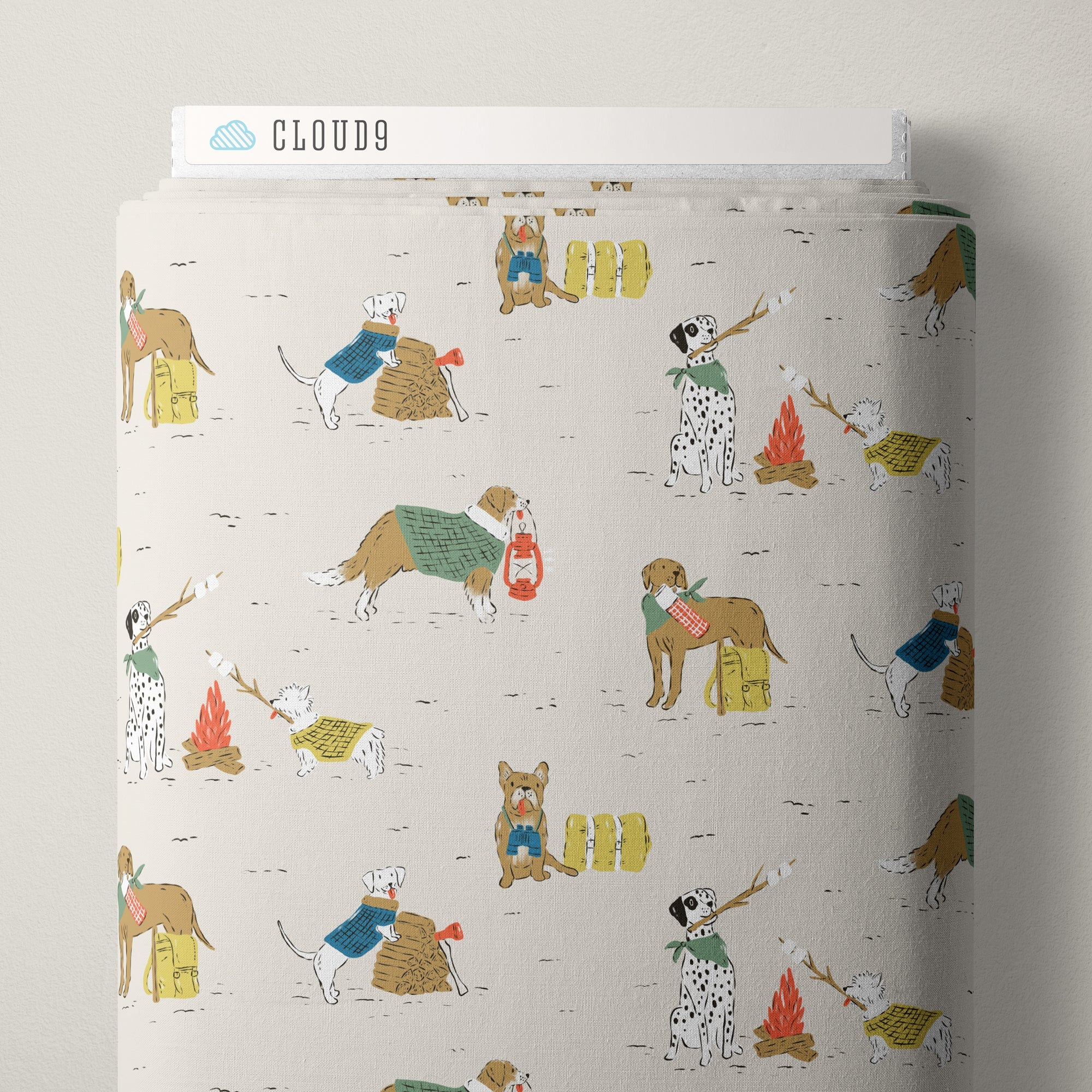 Campfire Companions - Camp Canine - Krissy Mast - Cloud 9 Fabrics - Poplin