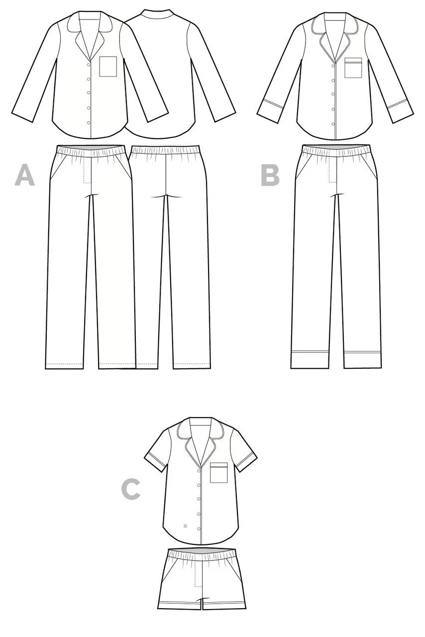 Carolyn Pajama Pattern - Closet Core Patterns - Image 4