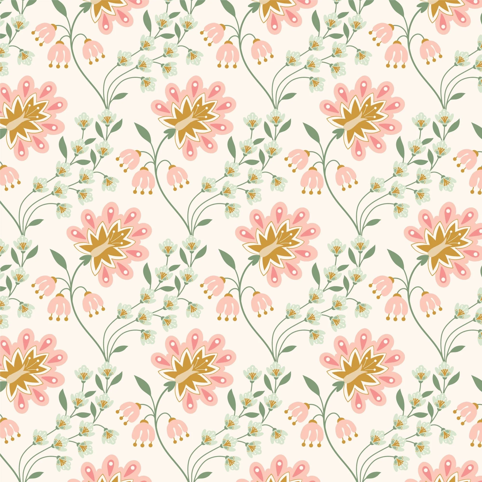 Cecilia - Vintage Charm - Dots & Glory - Cloud 9 Fabrics - Poplin - Image 3