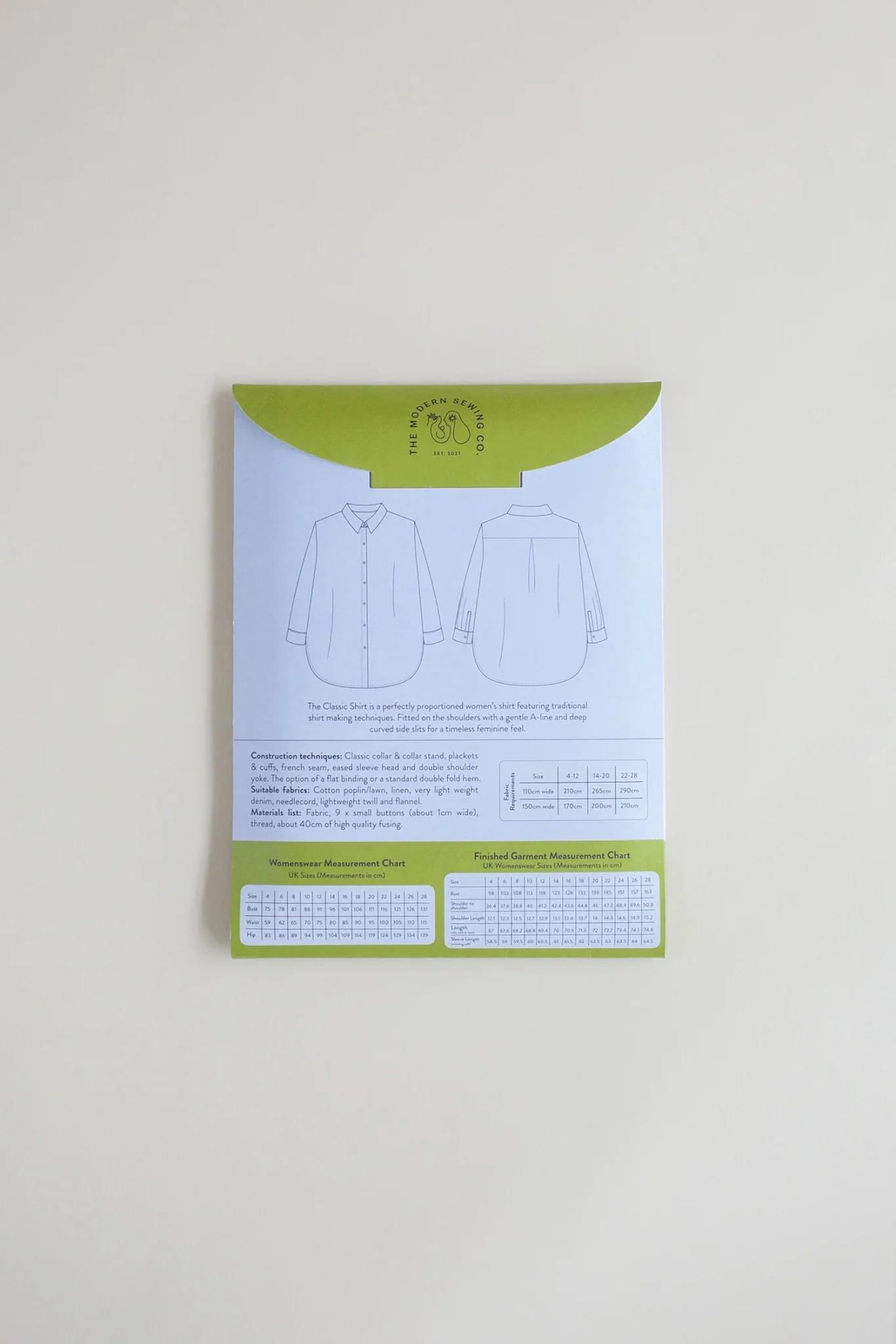 Classic Shirt PDF Pattern - Modern Sewing Co. - Image 8