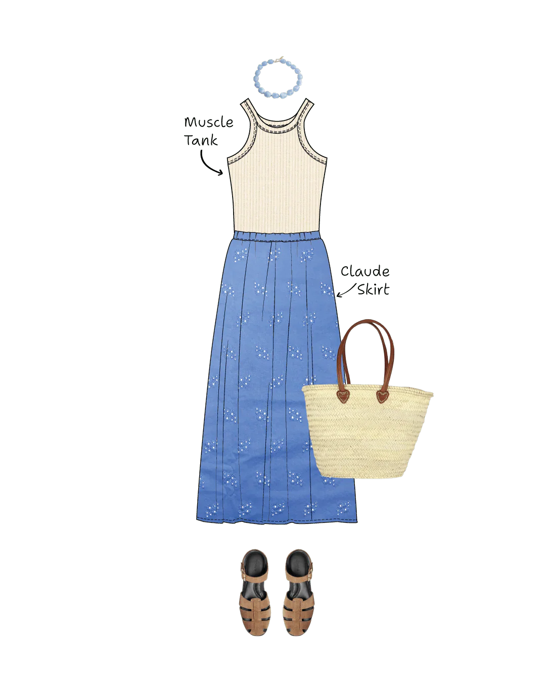 Claude Skirt Womens Paper Pattern - Wardrobe by Me - Image 8