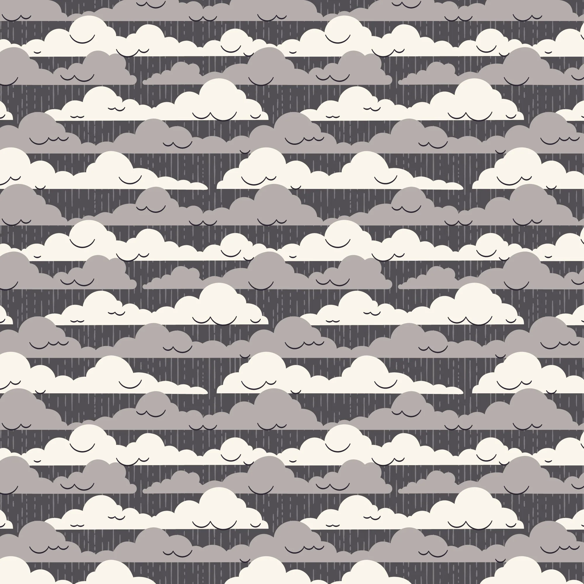Cloudy Skies - Spring Showers - Ann Gardner - Cloud 9 Fabrics - Poplin - Image 3