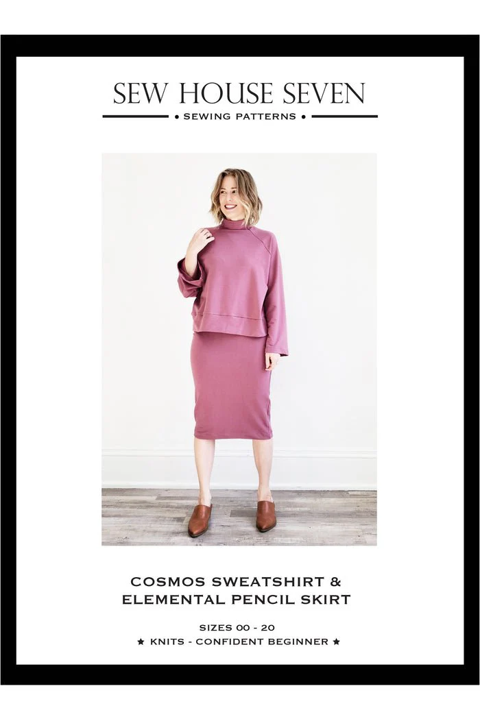 Cosmos Sweatshirt & Elemental Skirt Sewing Pattern - Sew House Seven - Image 2