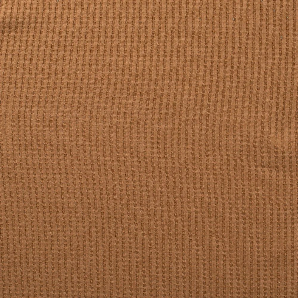 Cotton Waffle Tricot - European Import - Caramel - Image 2
