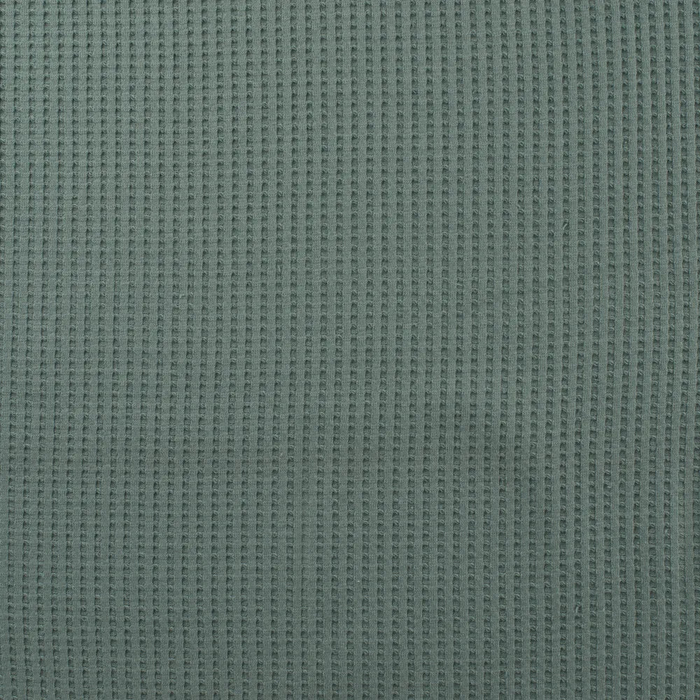 Cotton Waffle Tricot - European Import - Dusty Mint - Image 2