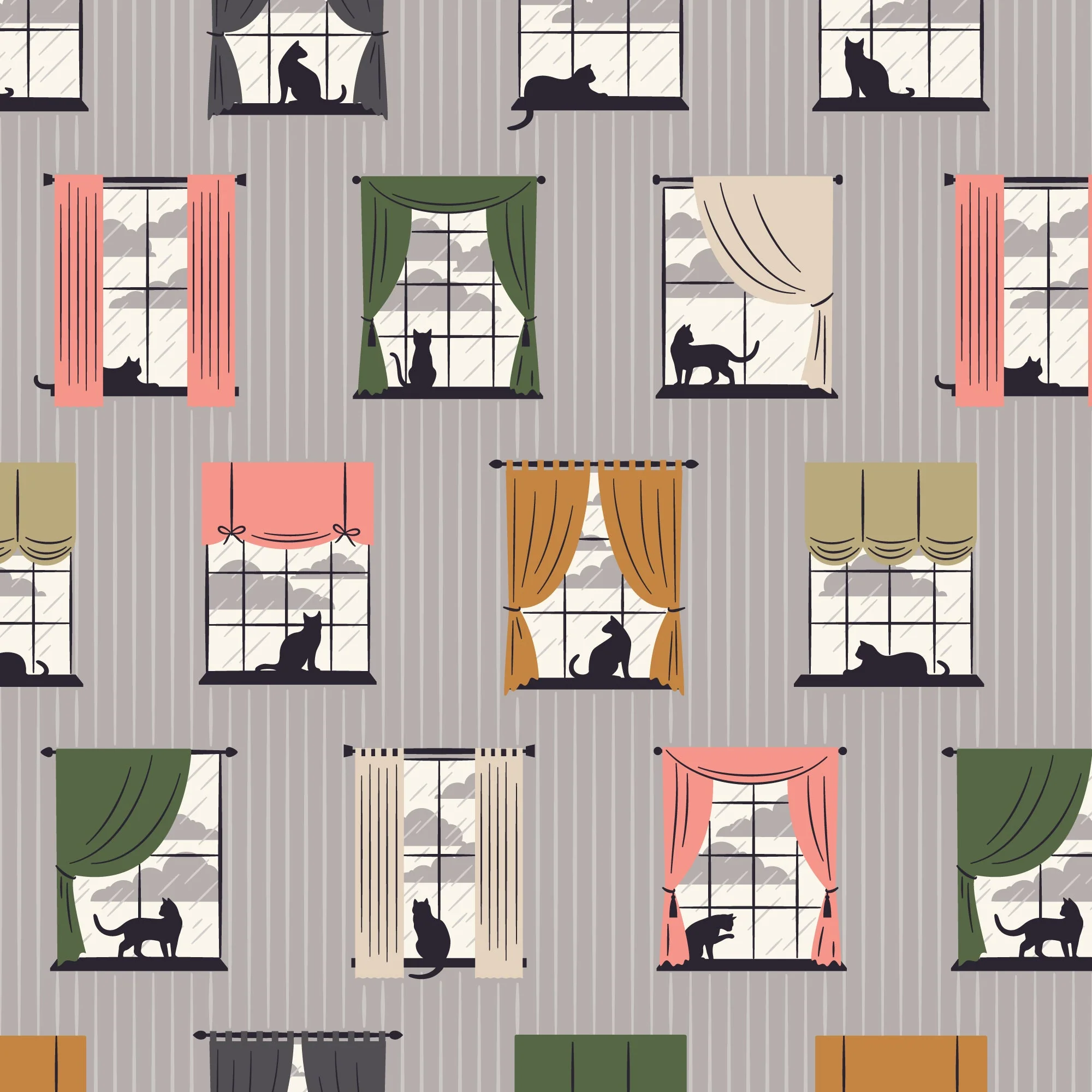 Cozy & Dry - Spring Showers - Ann Gardner - Cloud 9 Fabrics - Poplin - Image 3