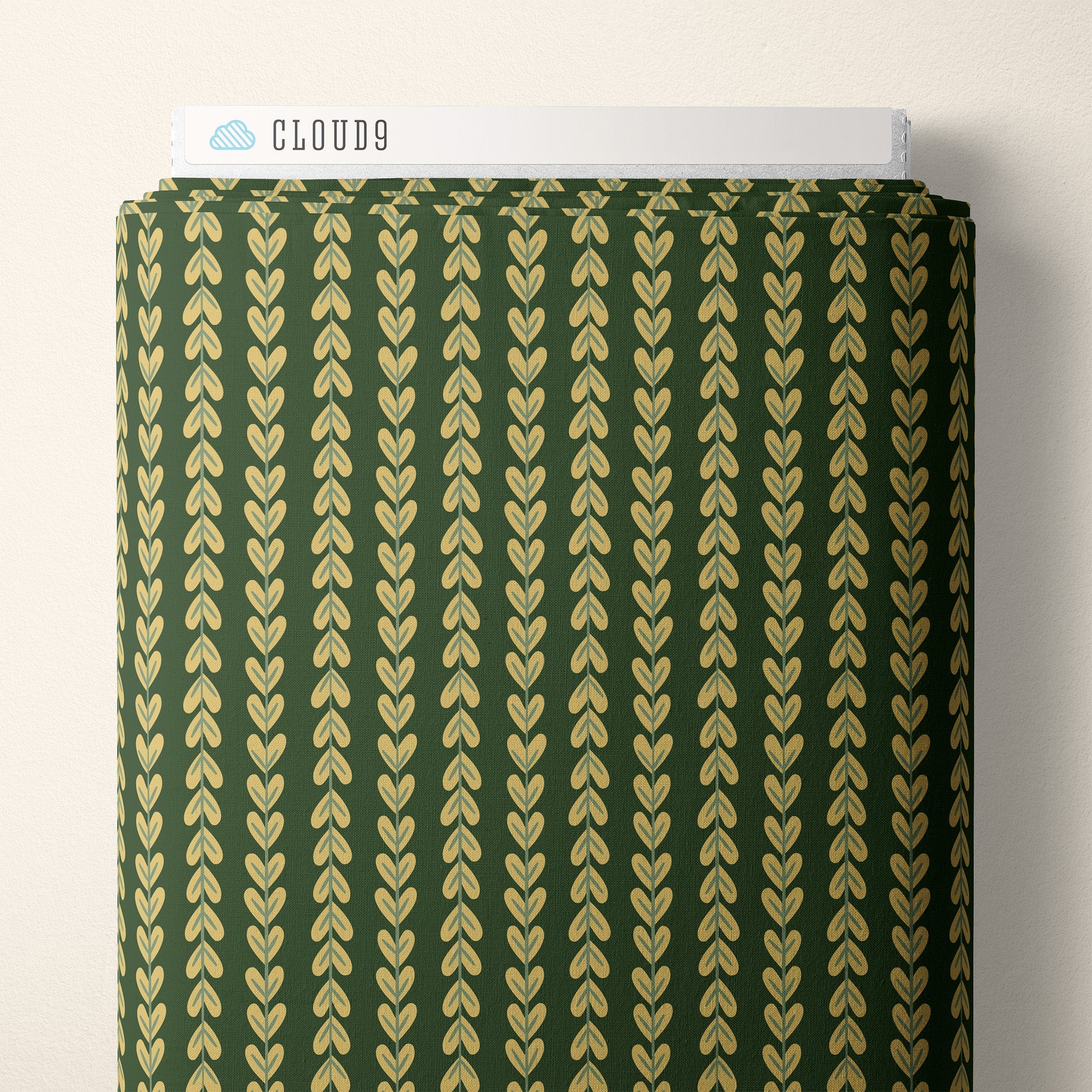 Creeping Vines - Green - Naturally Wild - Ann Gardner - Cloud 9 Fabrics - Poplin