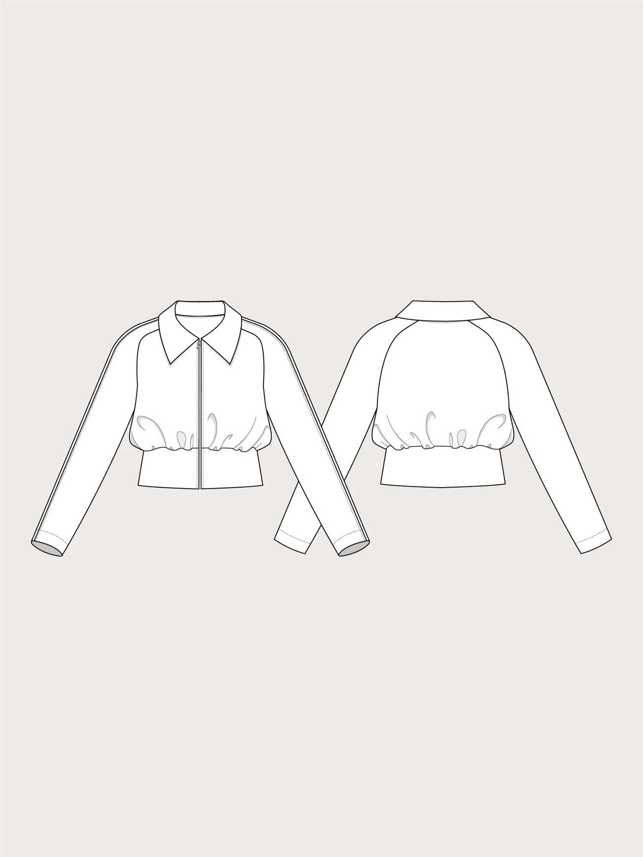 Cropped Jacket Pattern - The Assembly Line - Image 5
