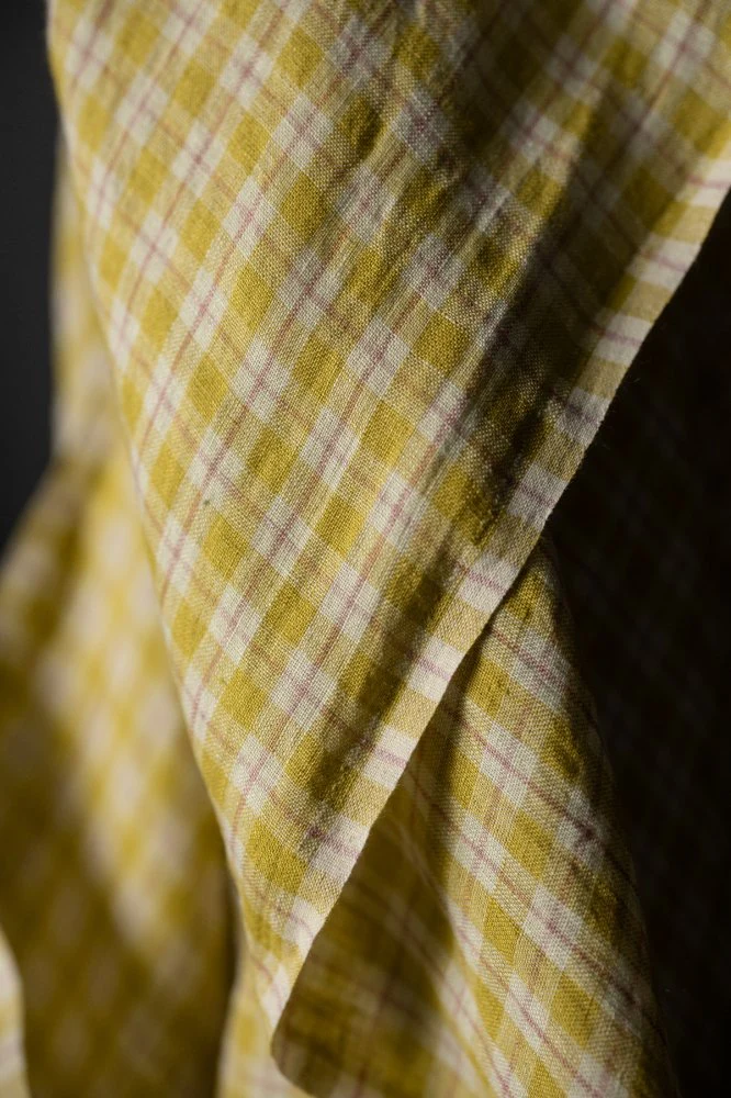 Daffodilly Check Laundered Linen - European Import - Merchant & Mills - Image 2