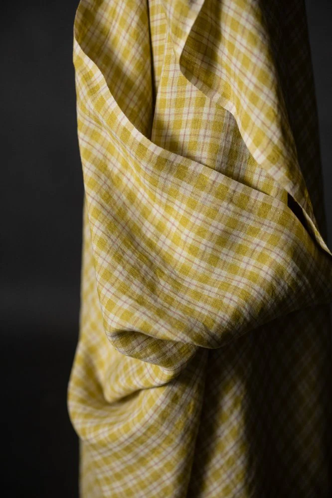 Daffodilly Check Laundered Linen - European Import - Merchant & Mills - Image 5
