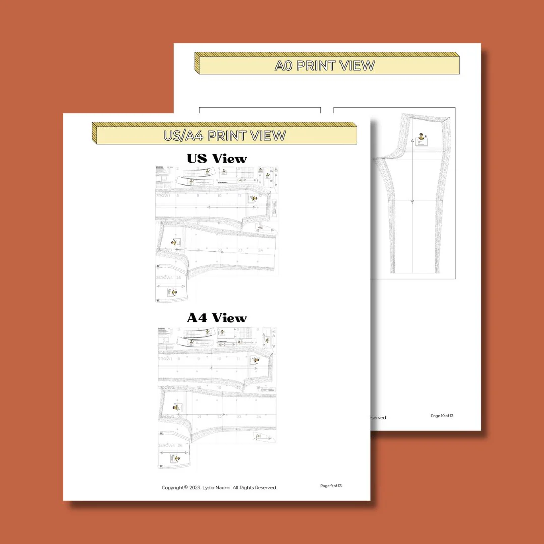 Diner Trouser PDF Pattern - Lydia Naomi - Image 12