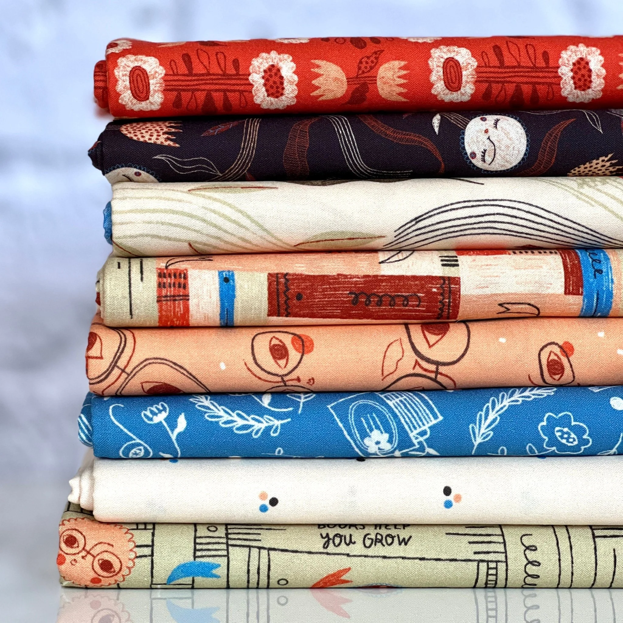 Dot Dot Dot- Book Club by Meenal Patel - Cloud 9 Fabrics - Poplin - Image 8