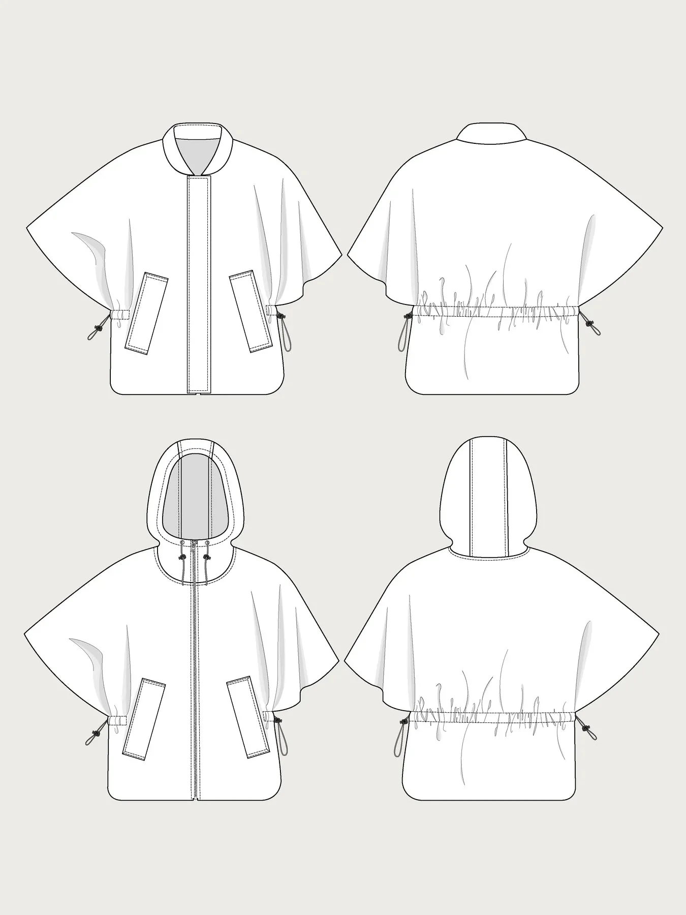 Drawstring Vest Unisex Pattern - The Assembly Line - Image 10