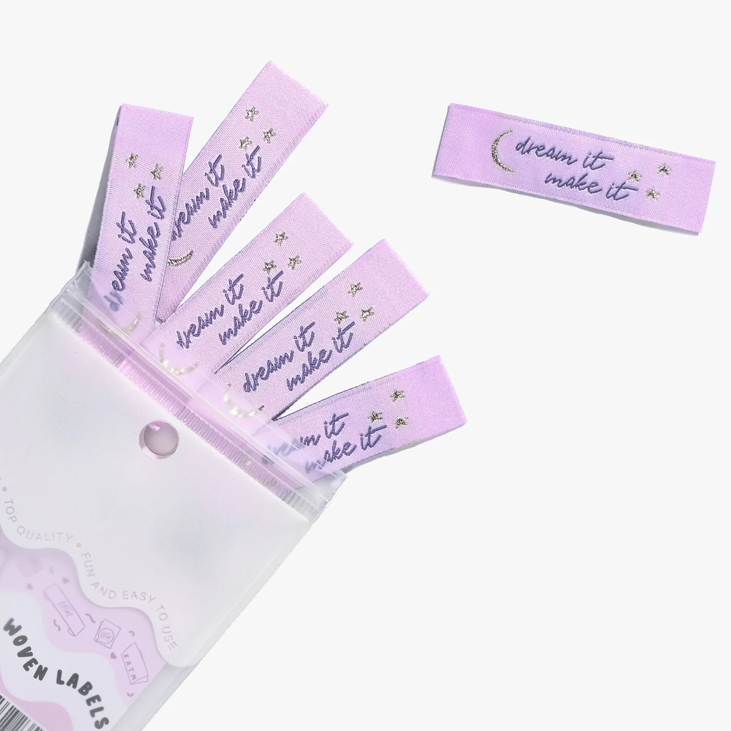 "DREAM IT, MAKE IT" Woven Label Pack - Kylie And The Machine - Image 3