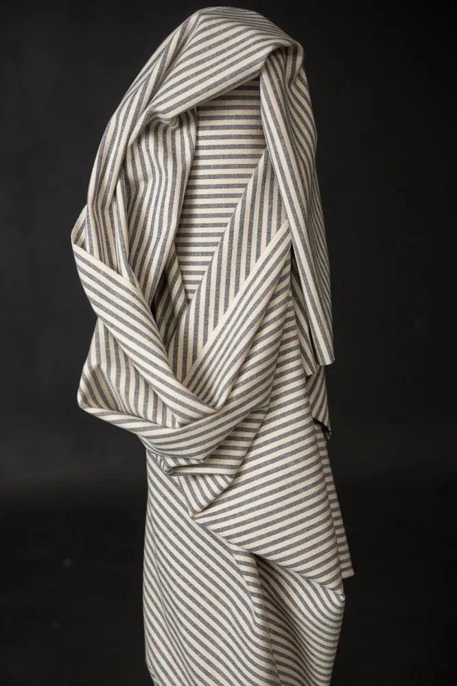 Dungeness Stripe 13oz Heavy Recycled Cotton Canvas - European Import - Merchant & Mills