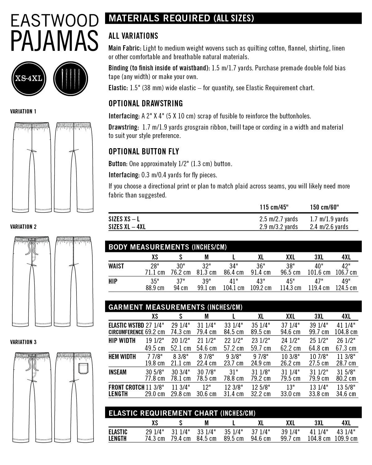 Eastwood Pajamas Mens PDF Sewing Pattern - Thread Theory - Image 14