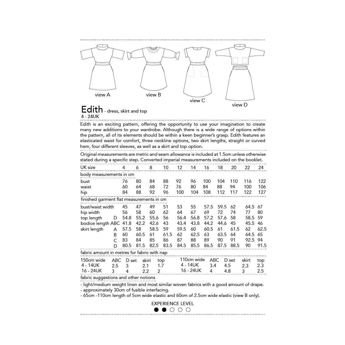 Edith Dress, Skirt + Top Sewing Pattern - Dhurata Davies - Image 18
