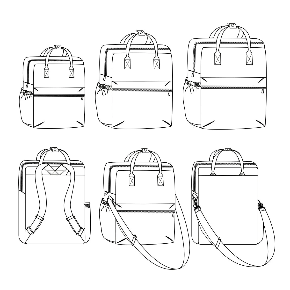 EUGÈNE - Backpack and Shoulder Bag - Paper Sewing Pattern - Ikatee - Image 19