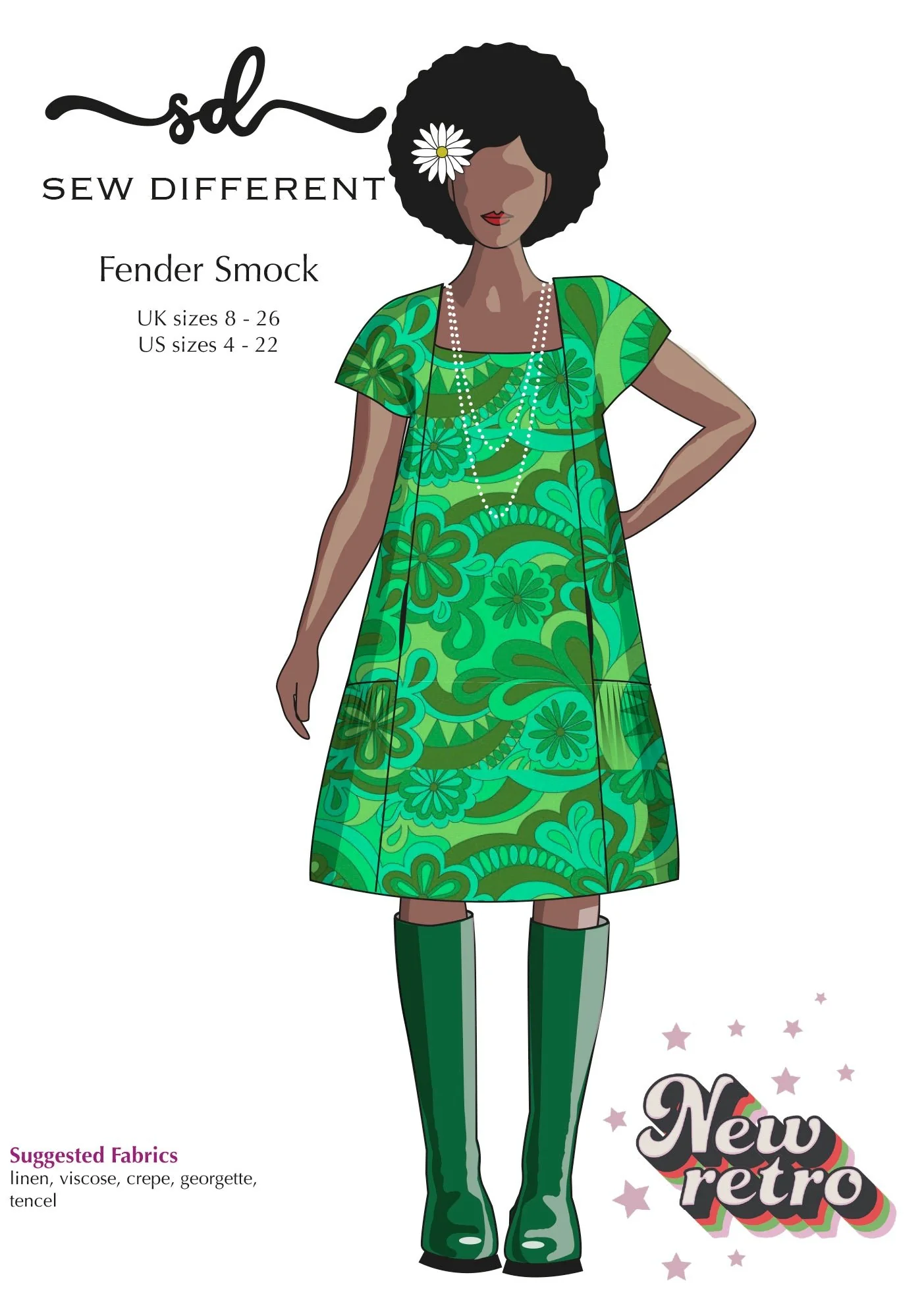 Fender Smock - Paper Sewing Pattern - Sew Different