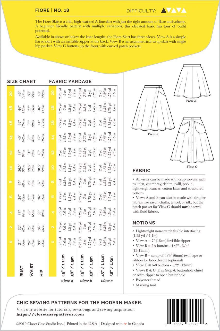 Fiore Skirt Pattern - Closet Core Patterns - Image 19